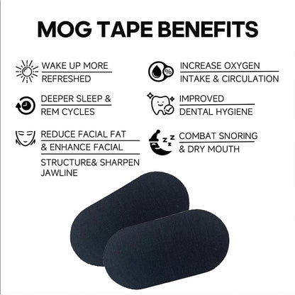 Quitmood Mouth Tape - Pain Free Removal, Hypoallergenic, Latex Free & Gentle on Skin - Medical Grade Adhesive Cotton Tape