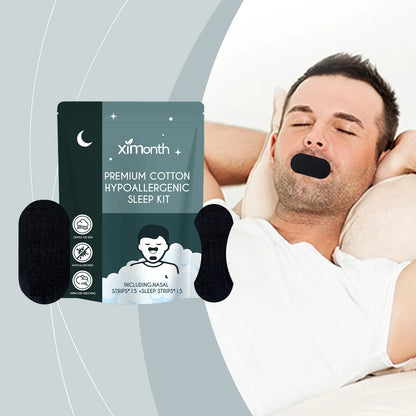 Nasal Strips & Mouth Tape Better Nose Breathe Prevent Mouth Dryness Nasal Congetion anti Snoring Mouth Correction Sleep Stickers
